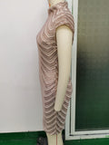 Women Evening Gown Sexy Retro Sequins Dress