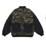 Men Jacket Coat Stitched Camouflage Workwear Jacket Men's Autumn and Winter Baseball Uniform