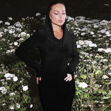 Women Dresses Fall Slim Fit Hooded Long Sleeve Dress
