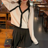 Women Knitwear Autumn V-neck Sweaters Cardigan