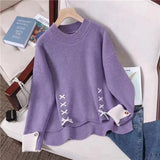 Women Knitted Pullover Autumn and Winter Loose Women's Knitted Sweater