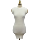 Women Maxi Dress Autumn and Winter Knitting Dress Package Hip Sweater Dress