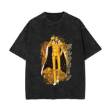 ONE PIECE washed old retro short-sleeved T-shirt, top