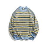 Unisex Sweater Winter Contrast Color Knitwear