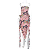 Women Dresses Summer Printed Slim Fit Dress