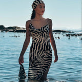 Women Dresses Summer Sexy Dew Split Sling Dress