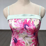 Women Evening Dress Floral Strap Dress