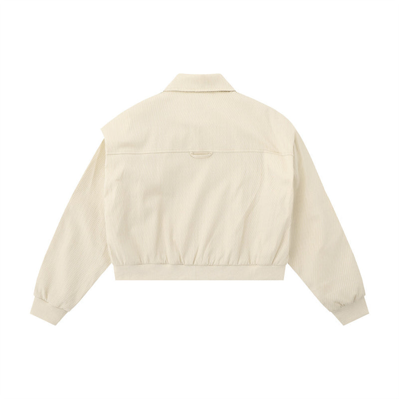 Women Jacket Workwear Multi-Pocket Short Jacket Autumn Leisure Motorcycle Clothing Coat