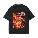 ONE PIECE washed old retro short-sleeved T-shirt