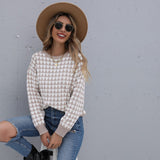 Women Knitted Sweater Autumn and Winter Loose Long Sleeve Love Women's Valentine's Day Sweater