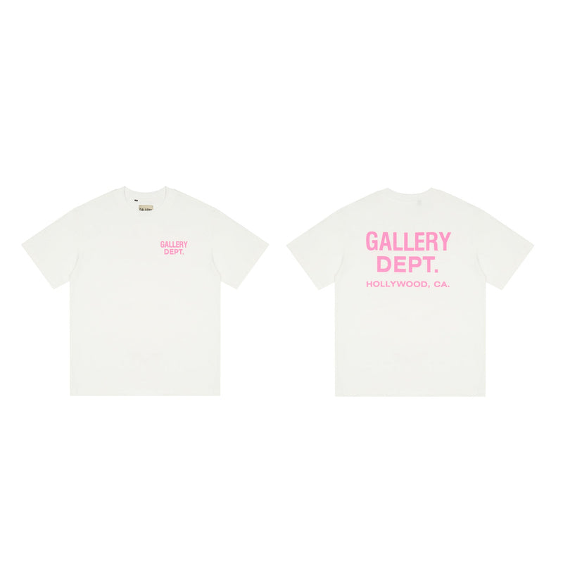 Gallery Dept T Shitrs Letter Print Short-Sleeve plus Size for Men and Women
