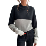 Women Knitted Sweater Autumn Winter Assorted Colors Long Sleeve Turtleneck Sweater for Women