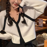 Women Knitwear Autumn V-neck Sweaters Cardigan
