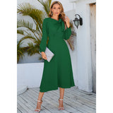 Women Date Dress Fall/Winter Dress Leisure Long Sleeve Dress