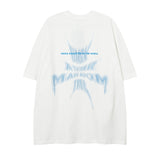 Men T Shirt Letter Necklace Short Sleeve T-shirt