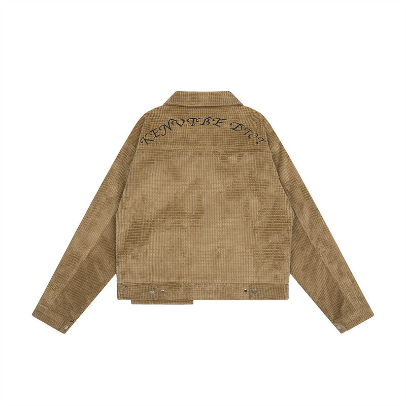 Men Jacket Coat Corduroy Jacket Men's Baggy Coat Autumn and Winter Ins
