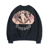 Jesus Is King Chicago Shirt Cpfm Smiling Face Foam Loose Hooded Sweater