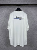 Mens T-shirts 20SS Paris B Home Wave Embroidery Short Sleeve T-Shirt