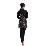 Muslim Bathing Suits Swimsuit Three-Piece High Elastic Swimsuit Beachwear with Hat