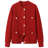 Women Knitted Cardigan Fall Winter Coat