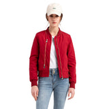 Women's Trench Coat Spring and Autumn Bomber Jacket Women's Zipper Decorations Rib-Knit Cuff Quilted Women's Jacket