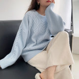 Women Knitted Pullover Sweater Women's Autumn Winter Sweater Top