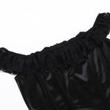 Women Tops Summer Slim Fit T-shirt Sexy Lace Top