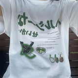 Y2k Japanese Streetwear T-Shirts Female Oversized Harajuku