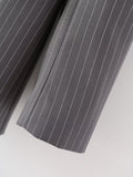 Women Suits Autumn Striped Suit Coat Suit Top