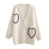 Women Sweater Knitwear round Neck Imitation Mink Knitted Cardigan Women's Autumn and Winter Sweater Coat