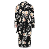 Women Date Dress Autumn and Winter Leisure Blouse Collar Dress Long Dress