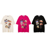 Men T Shirt Summer Cartoon Printed Short Sleeve T-shirt