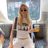 Women T-shirt Vintage Printed Slim T-shirt Women's Summer Slim Fit