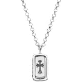 Chrome Hearts Necklace Rotatable Square Pendant Vintage Sword Cross Necklace