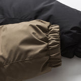 Unisex Winter Cotton Coat Zipper Pocket Hooded down Jacket Vintage Loose and Warm down Jacket