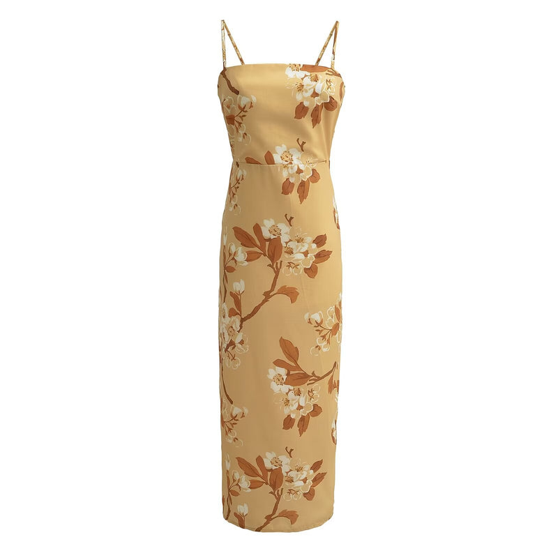 Women Dresses Summer Backless Long Dress (Xds0414)