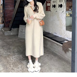 Women Knitwear Fall and Winter Lapels Zipper Sweater Loose Sweater