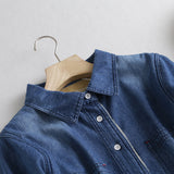 Women Jacket Denim Shirt Autumn Vintage Coat Top