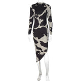 Women Dresses Spring Slim-Fitting Hooded Long Sleeve Dress