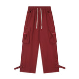 Men Sweatpants Multi-Pocket Workwear Trousers Men's Loose Casual Sports Pants