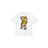Men T-shirts Tiger Head Pattern Bamboo Cotton Short Sleeves