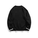 Unisex Sweater Autumn Patch Crew Neck Pullover Sweater