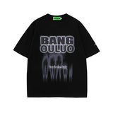 Men T Shirt Angel Graffiti Short Sleeve T-shirt