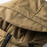 Unisex Winter Cotton Coat Three-Dimensional Pocket Decorative Hooded down Jacket