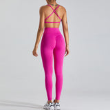 Women Yoga Set Female Outdoor Running Fitness Clothes