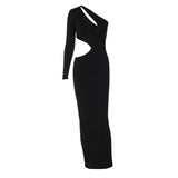 Women Dresses Fall Sexy Hollow Long-Sleeved Dress