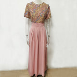 Women Evening Gown Sexy Chiffon Stitching Sequins Dress