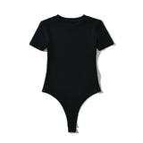 Women Tops Summer round Neck Short Sleeves Jumpsuit