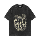 Washed and old T-shirt summer men's top