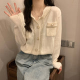Women Knitted Cardigan Autumn and Winter Sweater Coat